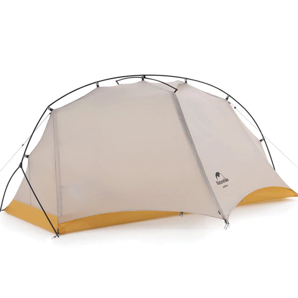 Намет надлегкий одномісний Naturehike NH21ZP003, сіро-жовтий. Фото 3