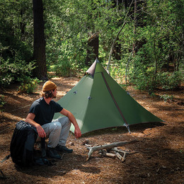 Намет надлегкий із гострою верхівкою Naturehike NH17T030-L, темний зелений. Фото 4
