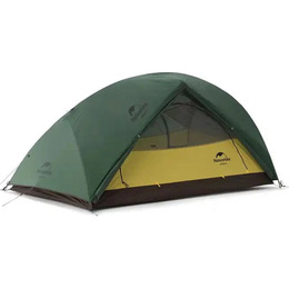 Намет надлегкий двомісний  з футпринтом Naturehike Star-River 2 Updated NH17T012-T, 210T, темно-зелений
