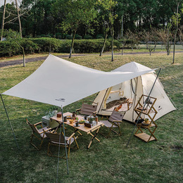 Намет тримісний Naturehike CNK2300ZP014 з навісом, бежевий. Фото 3