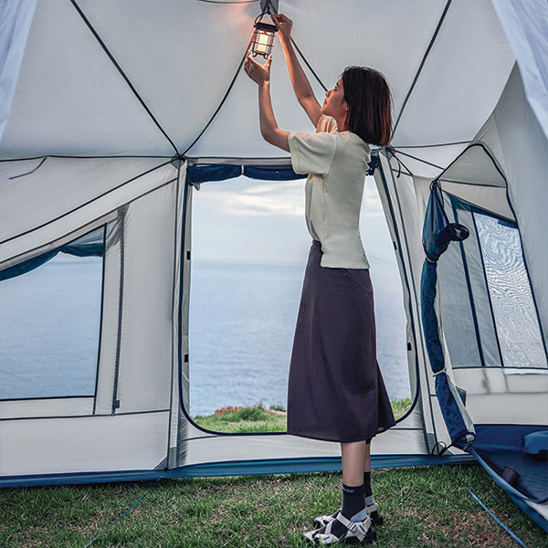 Намет надувний Naturehike CNK2300ZP012, блакитний великий. Фото 4