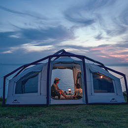 Намет надувний Naturehike CNK2300ZP012, блакитний великий