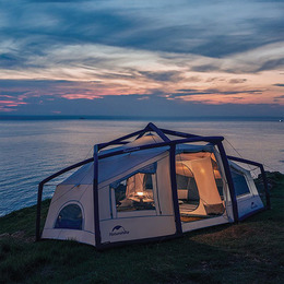 Намет надувний Naturehike CNK2300ZP012, блакитний великий. Фото 3