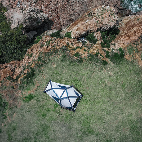 Намет надувний Naturehike CNK2300ZP012, блакитний малий. Фото 8