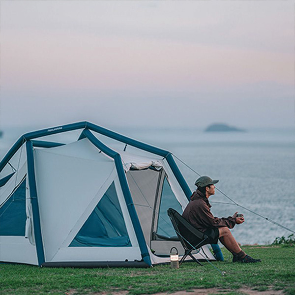 Намет надувний Naturehike CNK2300ZP012, блакитний малий. Фото 2