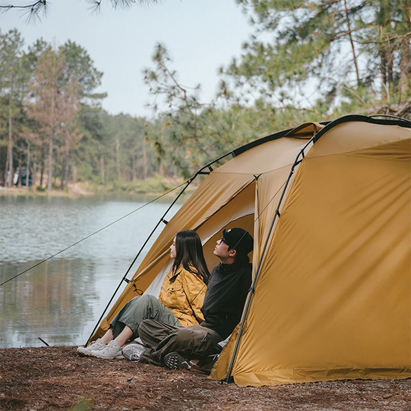 Намет двокімнатний Naturehike CNH22ZP028, гірчичний. Фото 6