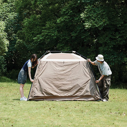 Намет з навісом Naturehike Village CNK2300ZP022, коричневий малий. Фото 9