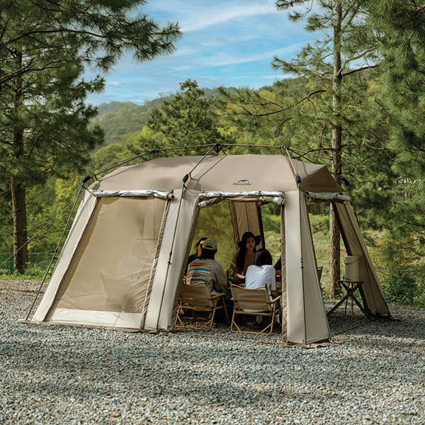 Намет Naturehike Village CNH23ZP12003, коричневий. Фото 3