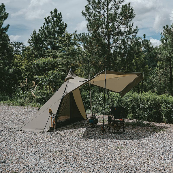 Намет із гострою верхівкою Naturehike CNK2300ZP025, коричневий. Фото 2