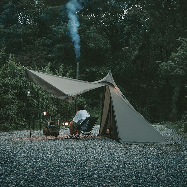 Намет із гострою верхівкою Naturehike CNK2300ZP025, коричневий. Фото 9