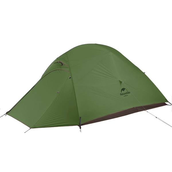 Намет надлегкий одномісний з футпринтом Naturehike Cloud Up 1 Updated NH18T010-T, 20D, темно-зелений