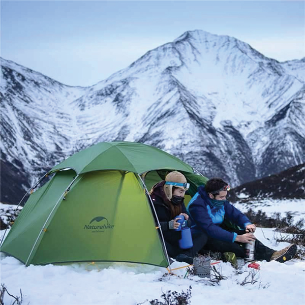 Намет двомісний зі сферичним куполом Naturehike Cloud Peak 2 NH17K240-Y 20D, темно-зелений. Фото 8