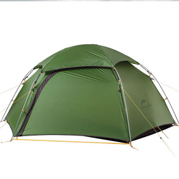 Намет двомісний зі сферичним куполом Naturehike Cloud Peak 2 NH17K240-Y 20D, темно-зелений