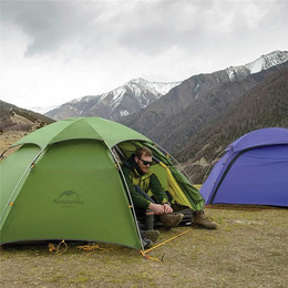 Намет двомісний зі сферичним куполом Naturehike Cloud Peak 2 NH17K240-Y 20D, темно-зелений. Фото 5