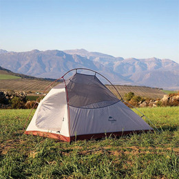 Намет надлегкий двомісний  з футпринтом Naturehike Cloud Up 2 Updated NH17T001-T,  20D, сірий. Фото 5