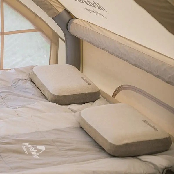 Подушка з пам'яттю прямокутна Naturehike NH22ZT002,сіра. Фото 2