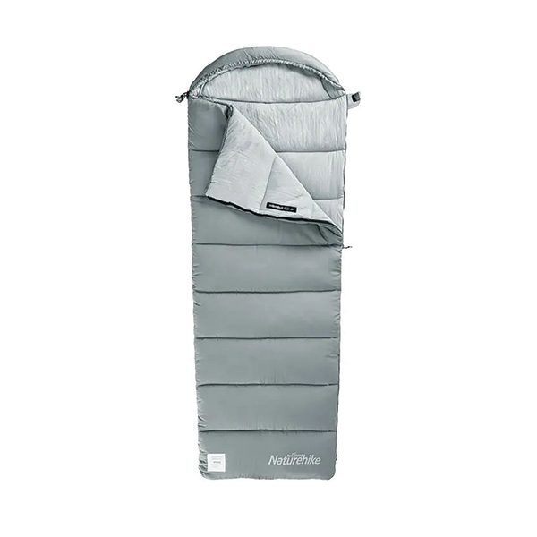 Спальник з капюшоном Naturehike M180 NH20MSD02, лівий, сірий