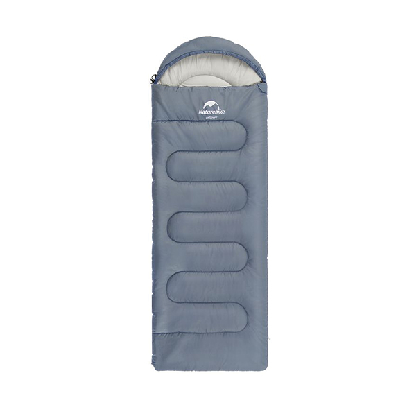 Спальний мішок Naturehike Y150L NH21MSD08, правий, сіро-блакитний