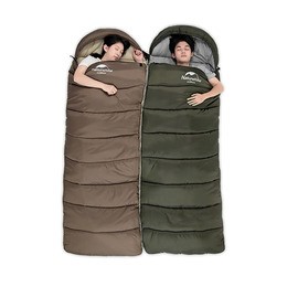 Спальник з капюшоном Naturehike U250S NH20MSD07, (0°C), лівий, коричневий. Фото 3