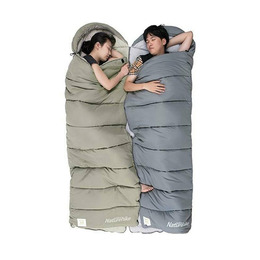 Спальник з капюшоном Naturehike M400 NH20MSD02, (1°C), правий, зелений