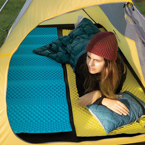 Килимок складний IXPE NaturehikeThickened NH20FCD07, алюмінієва плівка, 25 мм, жовтий. Фото 3
