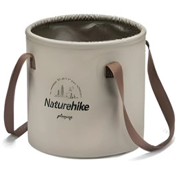 Складане відро для води з ПВХ Naturehike NH20SJ040, 10 л, Світло-Коричневий