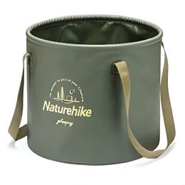 Складане відро для води з ПВХ Naturehike NH20SJ040, 10 л, Зелений
