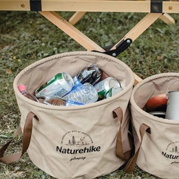 Складане відро для води з ПВХ Naturehike NH20SJ040, 20 л, Світло-Коричневий. Фото 4