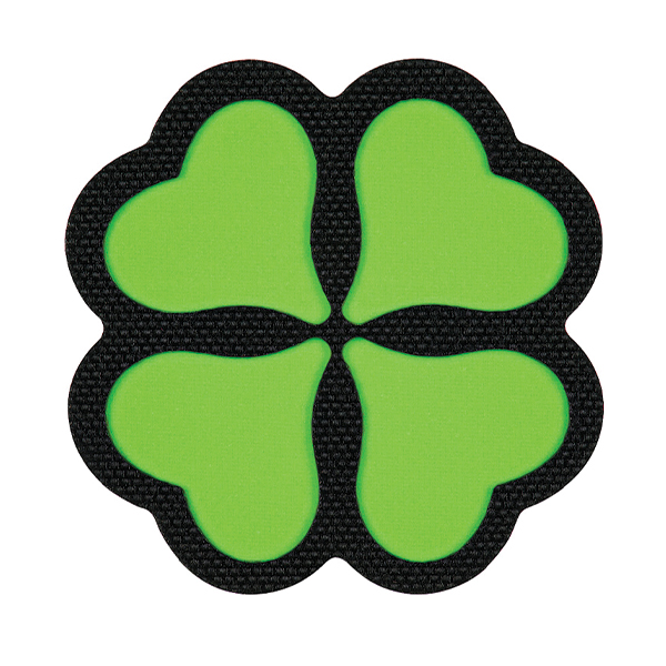 M-Tac нашивка Клевер GID Black/Green