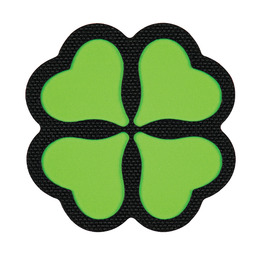 M-Tac нашивка Клевер GID Black/Green