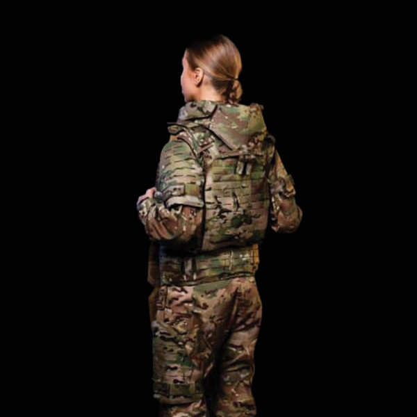 Жіночий анатомічний бронекостюм "Рута Люта" S Laser Cut Multicam. Фото 6