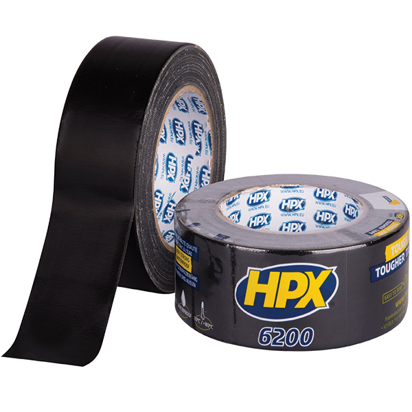 Стрічка армована одностороння HPX6200 48мм х 25м чорна